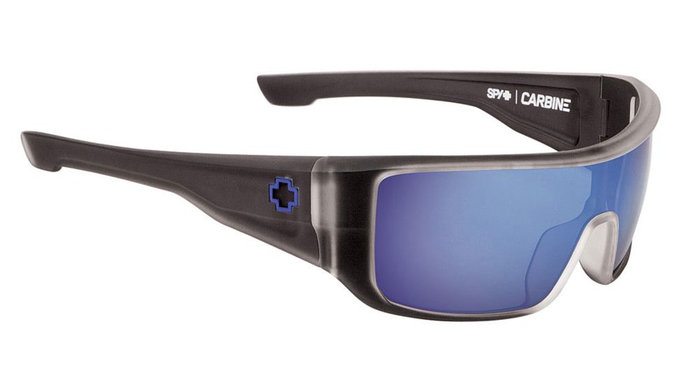 Spy Optic Carbine Sunglasses w/ Black Ice Frame &amp; Grey Purple Spectra Lens