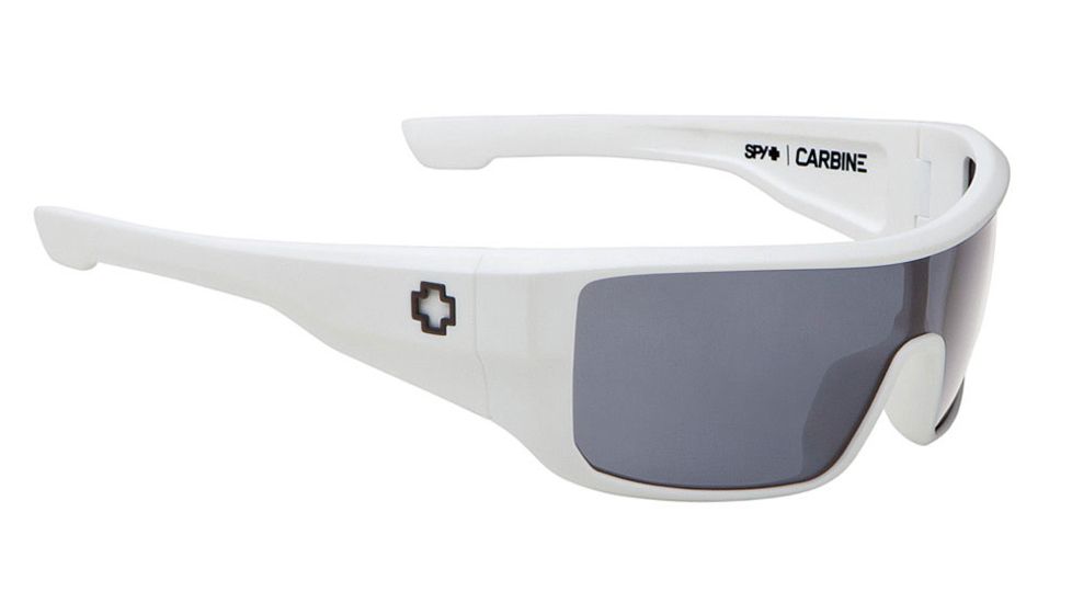 Spy Optic Carbine Sunglasses w/ Matte White Frame &amp; Grey Lens