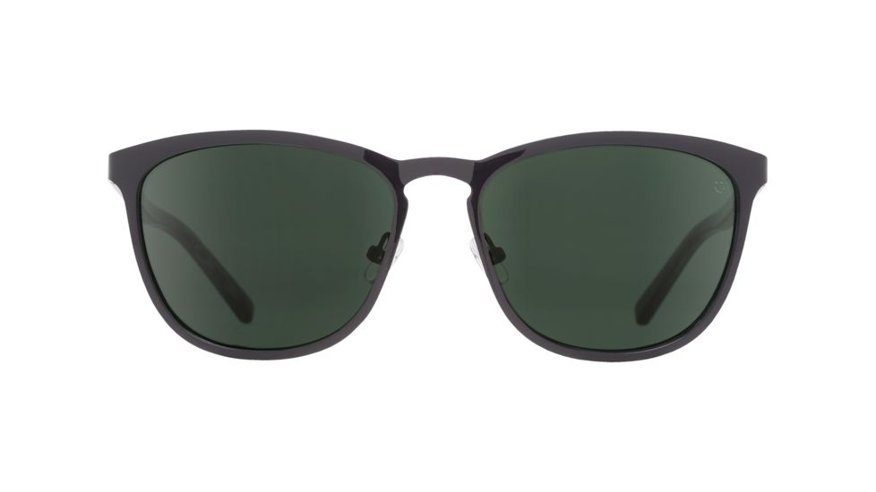 Spy Optic Cliffside Sunglasses, Black/Black Marble Frame, Happy Gray/Green Lens, 873500765863