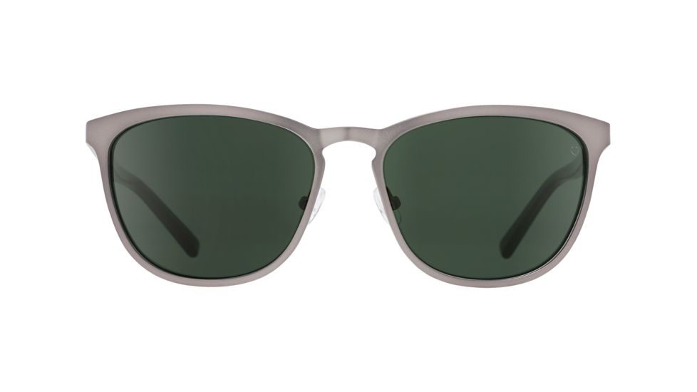 Spy Optic Cliffside Sunglasses, Matte Gunmetal/Matte Translucent Seaweed Frame, Happy Gray/Green Lens, 873500767863