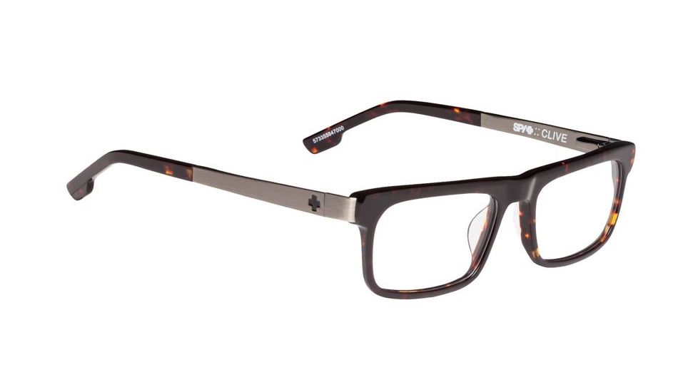 Spy Optic Clive Bifocal Prescription Eyeglasses, Dark Tort/Gunmetal Frame, 573355846000BI