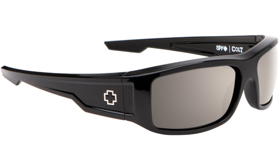 Spy Optic Colt Sunglasses - Black Frame and Happy Bronze Polarized W/ Black Mirror Lens 673075038832