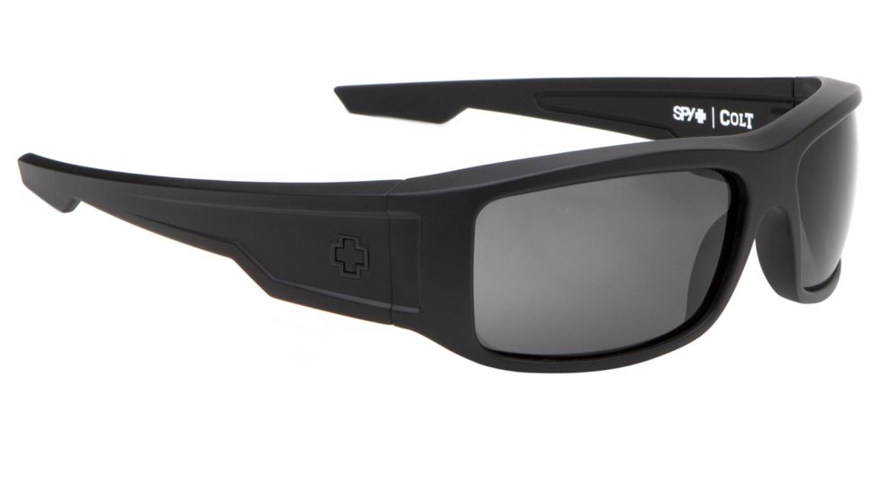 Spy Optic Colt Sunglasses - Matte Black Frame and Grey Lens 673037374129