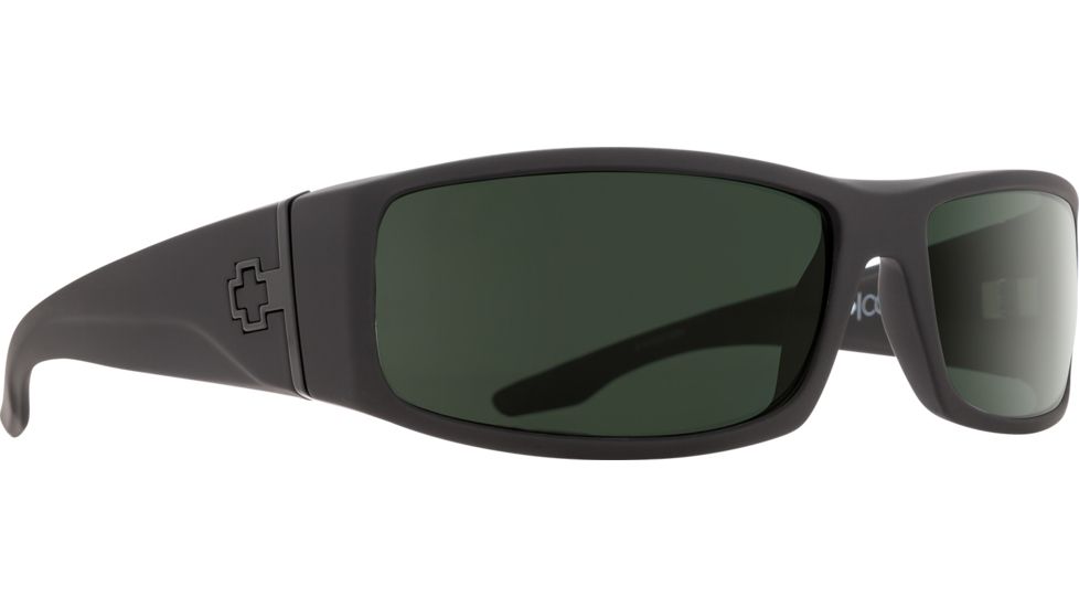 Spy Optic Cooper Single Vision Prescription Sunglasses, Soft Matte Black Frame, Polarized, 670195973864SV