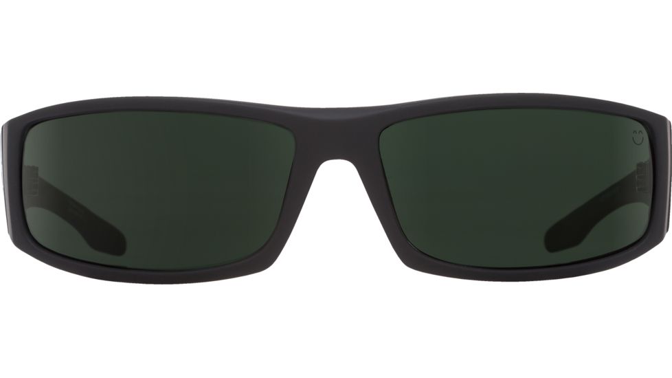 Spy Optic Cooper Single Vision Prescription Sunglasses, Soft Matte Black Frame, Polarized, 670195973864SV