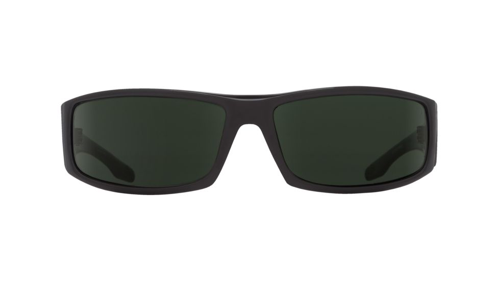 Spy Optic Cooper Sunglasses, Black Frame, Happy Grey Green Lens 670195038863