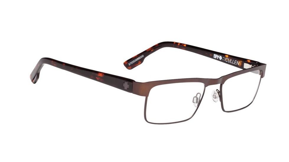 Spy Optic Cullen Prescription Eyeglasses, Matte Brown/Classic Camo Tort Frame, 573350688000