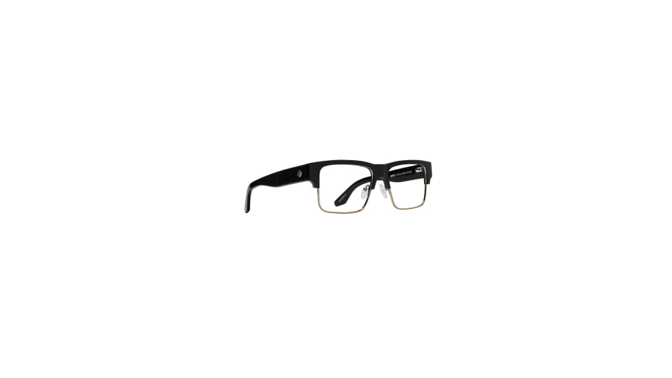 Spy Optic Cyrus 5050 Optical 60 Sunglasses, Black Brushed Bronze Frame, Spy Demo Lens w/ Spy Lens Print Lens, One Size, 170830