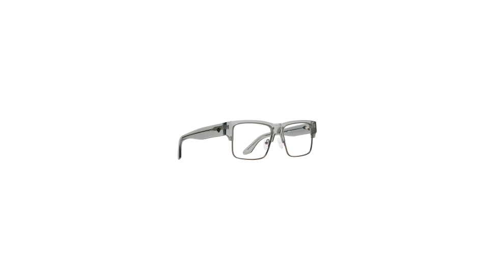 Spy Optic Cyrus 5050 Optical 60 Sunglasses, Crystal Smoke Matte Dark Gunmetal Frame, Spy Demo Lens w/ Spy Lens Print Lens, One Size, 170831