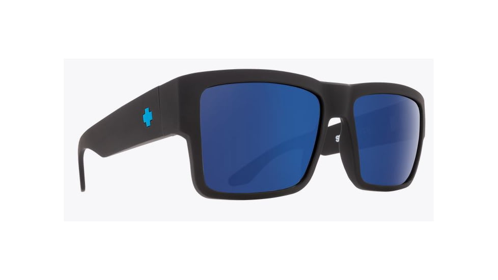 Spy Optic Cyrus Single Vision Prescription Sunglasses, AF Soft Matte Black Frame, 183409973281SV