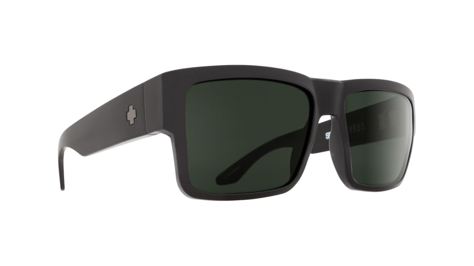 Spy Optic Cyrus Single Vision Prescription Sunglasses, Black Frame - 673180038863SV