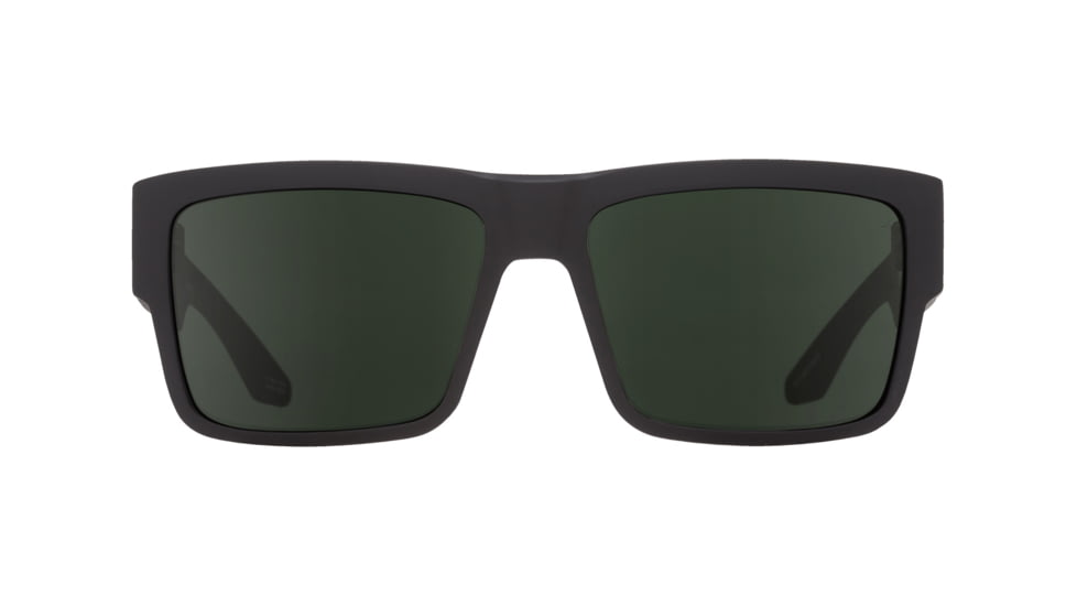 Spy Optic Cyrus Sunglasses, Matte Black Frame, Happy Glass Gray Polar Lens, Polarized, 673180374484