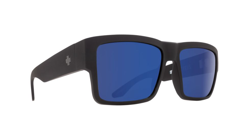 Spy Optic Cyrus Single Vision Prescription Sunglasses, Soft Matte Black Frame - 673180973821SV