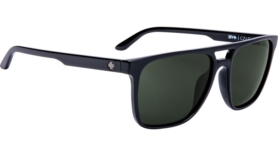 Spy Optic Czar Single Vision Prescription Sunglasses, Black Frame, Polarized, 673526038864SV