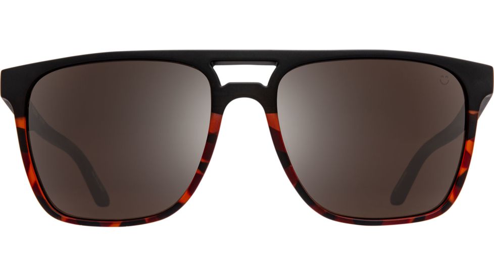 Spy Optic Czar Single Vision Prescription Sunglasses, Matte Black/Tortoise Fade Frame, Polarized, 673526200789SV