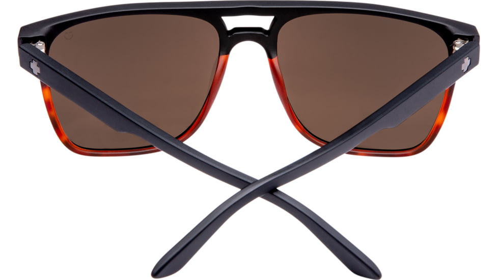 Spy Optic Czar Single Vision Prescription Sunglasses, Matte Black/Tortoise Fade Frame, Polarized, 673526200789SV