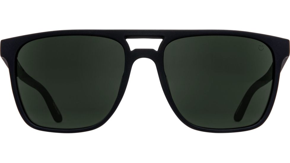 Spy Optic Czar Single Vision Prescription Sunglasses, Soft Matte Black Frame, 673526973863SV