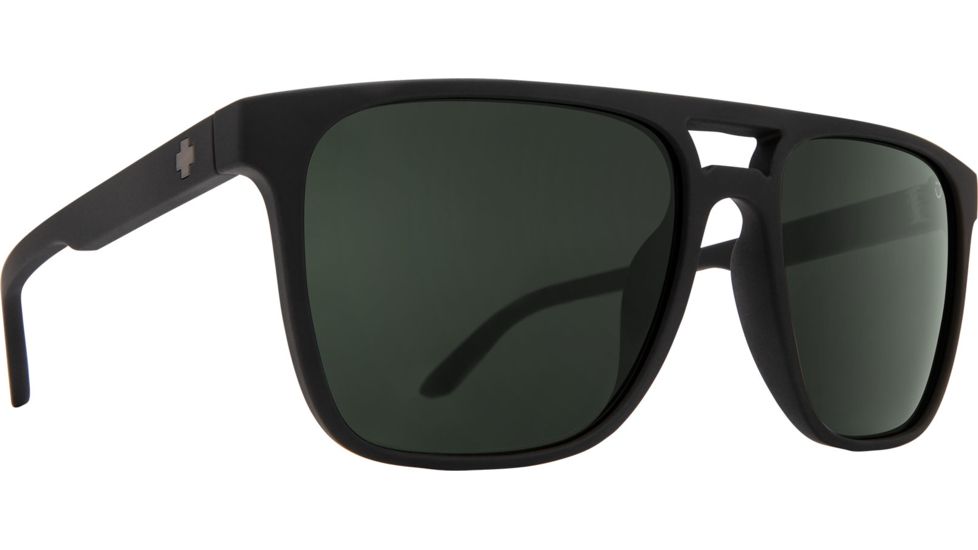 Spy Optic Czar Single Vision Prescription Sunglasses, Soft Matte Black Frame, 673526973863SV