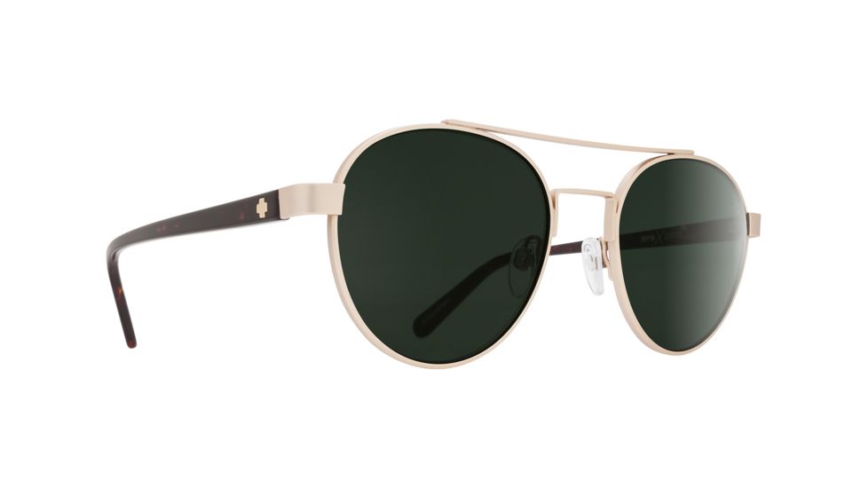 Spy Optic Deco Progressive Prescription Sunglasses, Soft Matte Gold/Dark Tort Frame, 673308587863PR