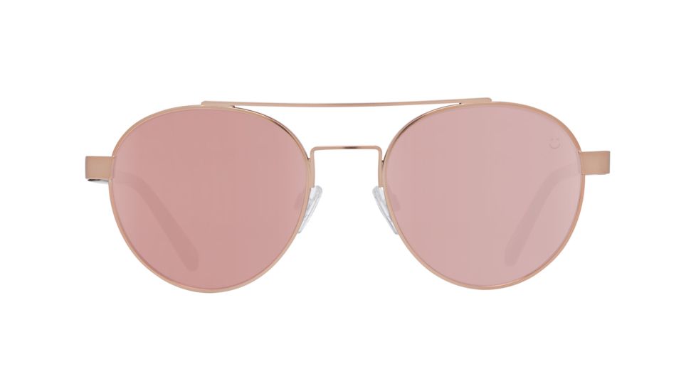 Spy Optic Deco Progressive Prescription Sunglasses, Soft Matte Rose Gold/Matte Black Frame, 673308586549PR