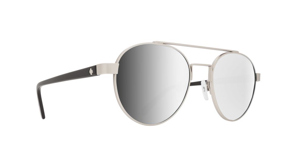 Spy Optic Deco Progressive Prescription Sunglasses, Soft Matte Silver/Black Frame, 673308585352PR