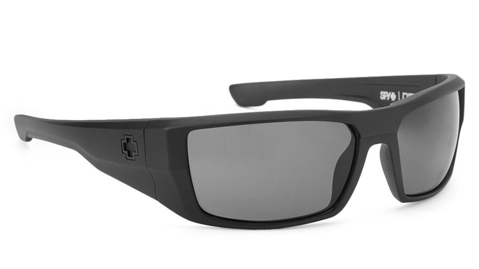 Spy Optic Dirk Sunglasses w/ Matte Black Frame &amp; Grey Pol Lens