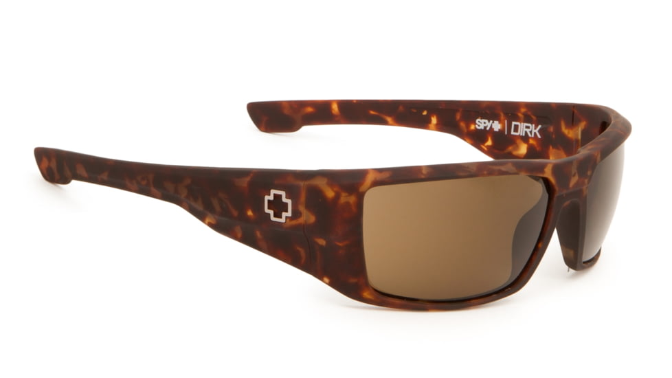 Spy Optic Dirk Single Vision Prescription Sunglasses, Matte Camo Tortoise Frame, Bronze Lens-672052995069SV