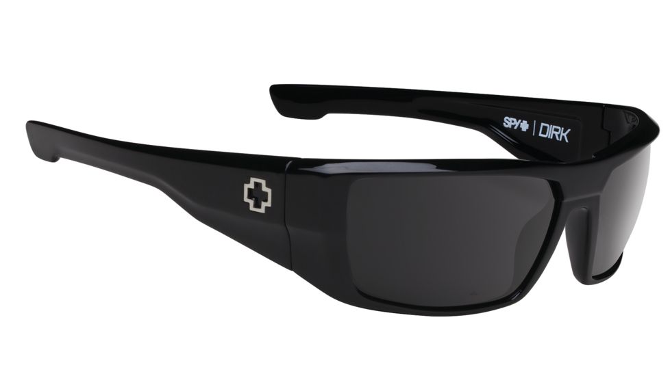 Spy Optic Dirk Sunglasses - Black Frame and Happy Bronze Polarized W/ Black Mirror Lens