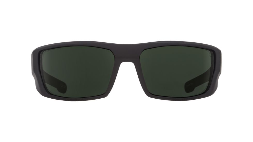 Spy Optic Dirk Single Vision Prescription Sunglasses, Soft Matte Black Frame - 672052973863SV
