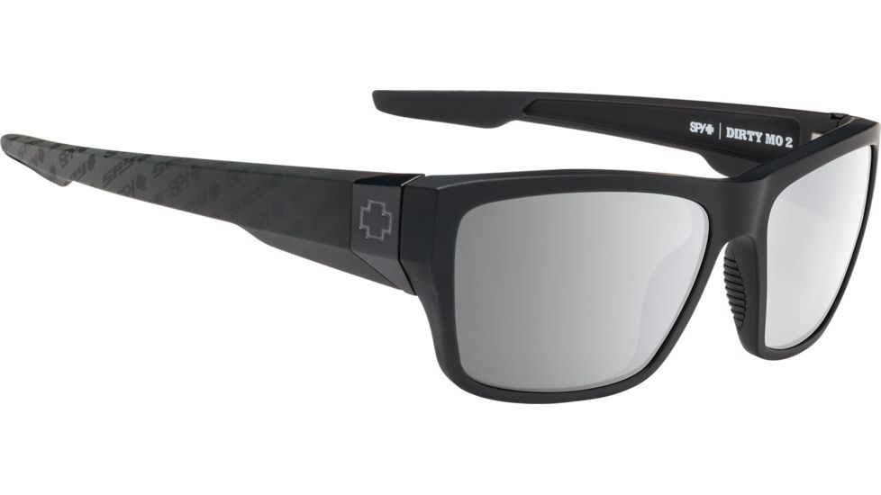 Spy Optic Dirty Mo 2 Single Vision Prescription Sunglasses, Matte Black Logo Fade Frame, 6700000000019SV