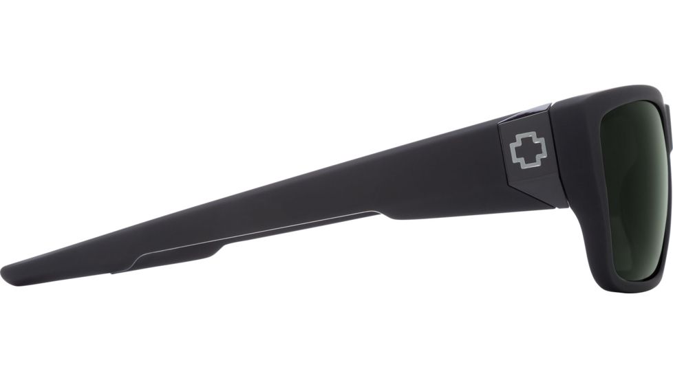 Spy Optic Dirty Mo 2 Single Vision Prescription Sunglasses, Soft Matte Black Frame, Polarized, 6700000000015SV