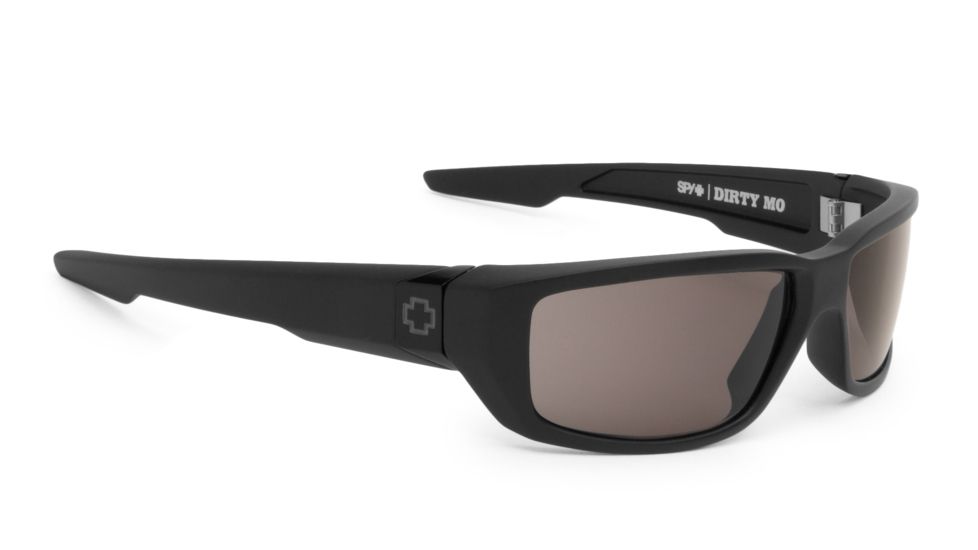 Spy Optic Dirty Mo Progressive Prescription Sunglasses, Matte Black W/Signature Frame, Gray Polar Lens, Polarized-670937374135PR