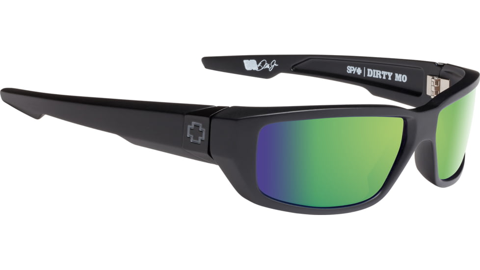 Spy Optic Dirty Mo Progressive Prescription Sunglasses, Matte Black Frame, Polarized, 670937374861PR
