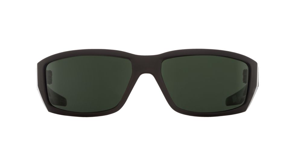 Spy Optic Dirty Mo Sunglasses, Black Frame, Happy Grey Green Polar Lens 670937215864