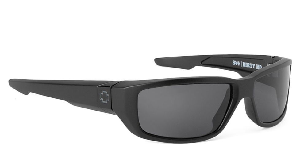 Spy Optic Dirty Mo Sunglasses, Matte Black Frame, Signature Grey Lenses 670937374129