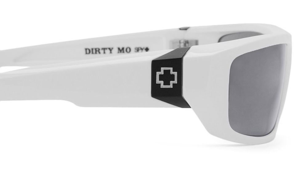 Spy Optic Dirty Mo Single Vision Prescription Sunglasses - White w/ Signature Frame 570937638000RX