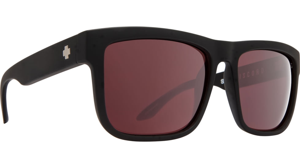 Spy Optic Discord Single Vision Prescription Sunglasses, Matte Black Frame, Polarized, 673119374791SV