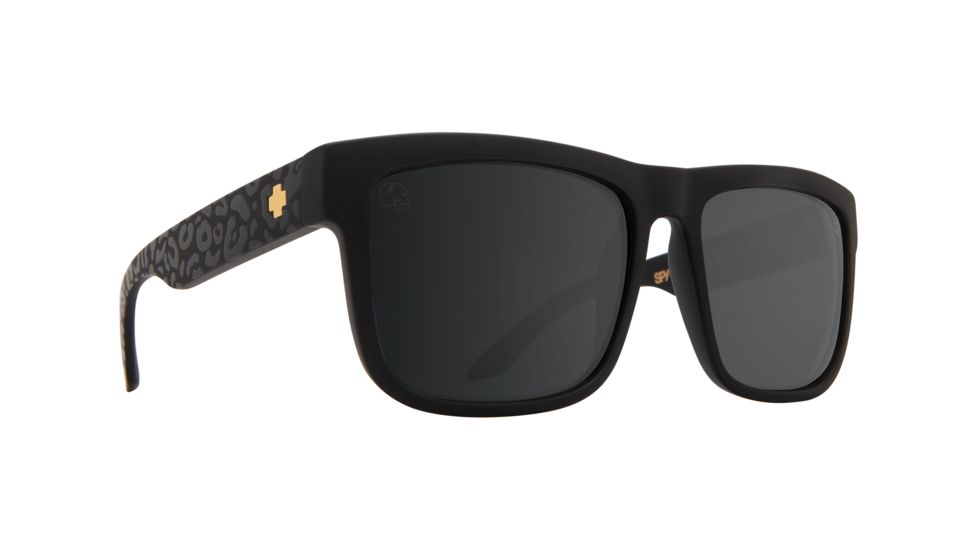 Spy Optic Discord Single Vision Prescription Sunglasses, Matte Black Leopard Frame, 673119152713SV