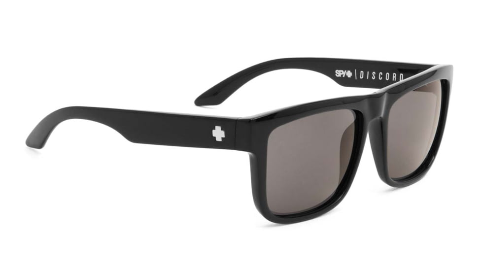 Spy Optic Discord Single Vision Prescription Sunglasses, Black Frame, Grey Lens-673036038129SV