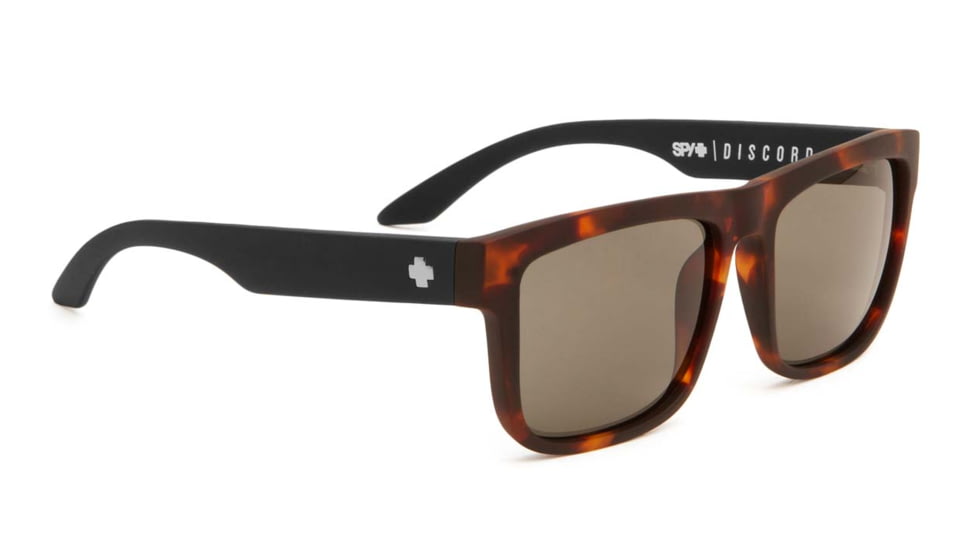 Spy Optic Discord Single Vision Prescription Sunglasses, Vintage Tortoise Frame, Grey Green Lens-673036623133SV