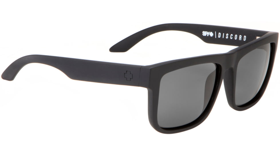 Spy Optic Discord Sunglasses - Matte Black Frame and Grey Polarized  Lens 673036374135