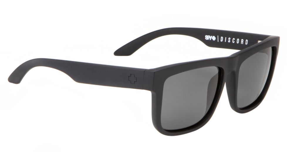 Spy Optic Discord Sunglasses - Matte Black Frame and Grey Lens 673036374129