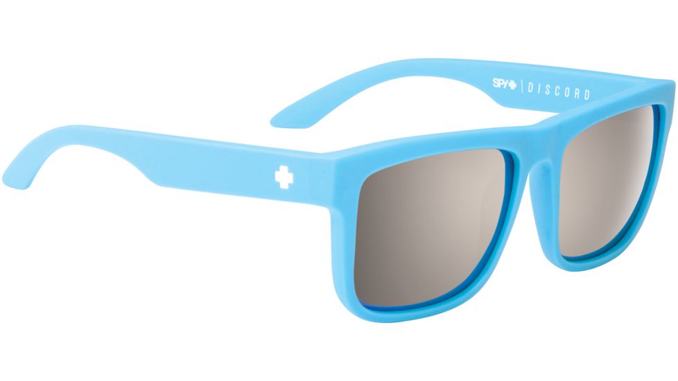 Spy Optic Discord Sunglasses - Matte Blue Frame and Happy Bronze Polarized W/ Black Mirror Lens 673119917832