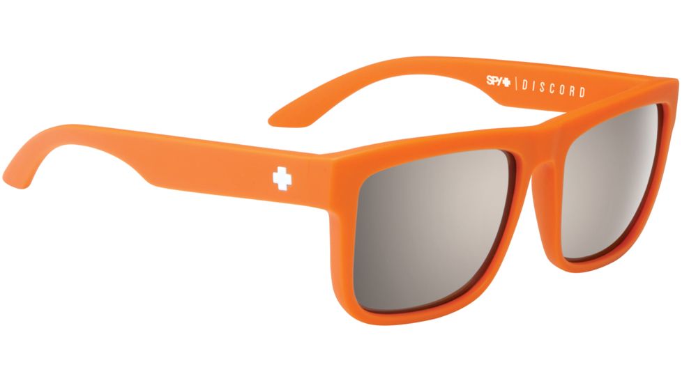 Spy Optic Discord Sunglasses - Matte Orange Frame and Happy Bronze Polarized W/ Black Mirror Lens 673119916832