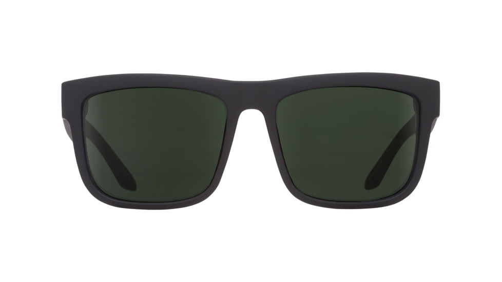 Spy Optic Discord Sunglasses, Soft Matte Black Frame, Happy Grey Green Polar Lens 673119973864