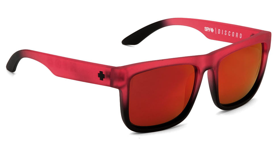 Spy Optic Discord Sunglasses - Strawberry Fields Frame and Bronze W/Red Spectra Lens 673036520083