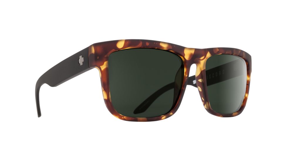 Spy Optic Discord Sunglasses, Vintage Tortoise Frame, Happy Grey Green Lens 673119623863