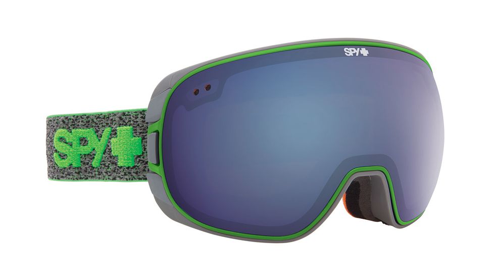 Spy Optic Doom Goggles - Neon Spring Frame, Happy Rose w/Dark Blue Spectra + Happy Bronze w/Green Spectra Lens 313073662289