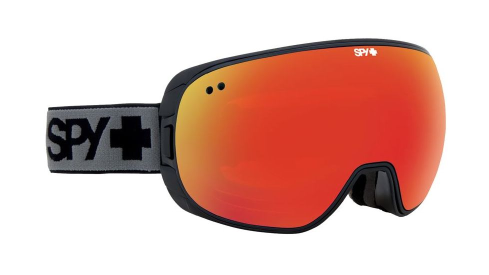 Spy Optic Doom Ski Goggles - BlackFrame, Bronze W/ Red Spectra &amp; Blue Contact Lens, 313073038278