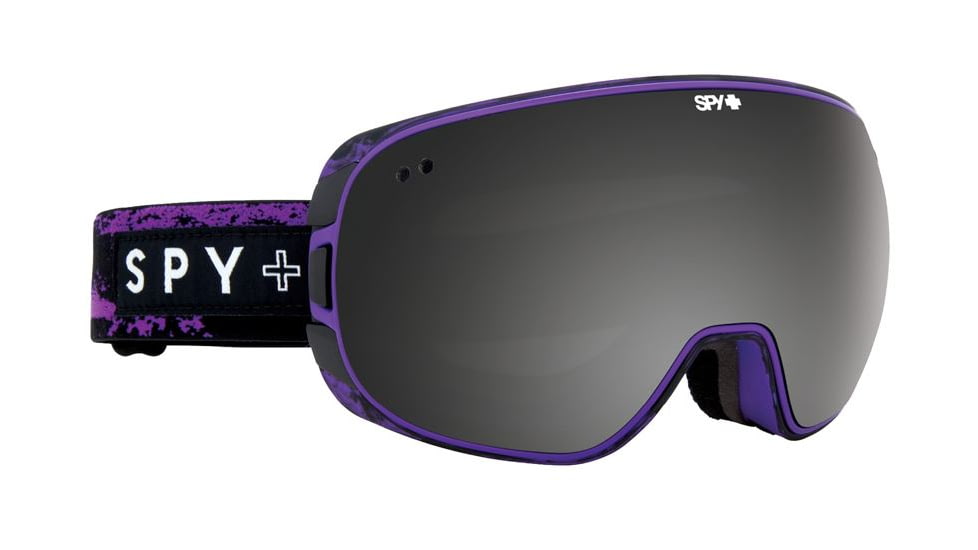 Spy Optic Doom Ski Goggles - Masked PurpleFrame, Gray W/ Black Mirror &amp; Pink Contact Lens, 313073174407